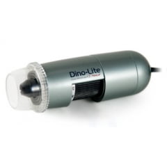 Microscópio Portátil Digital 400 a 470x, USB 1280x1024 (1,3M) Pixels, 8 Led's Brancos, MicroTouch, Mod. DinoLite AM4013ZT4